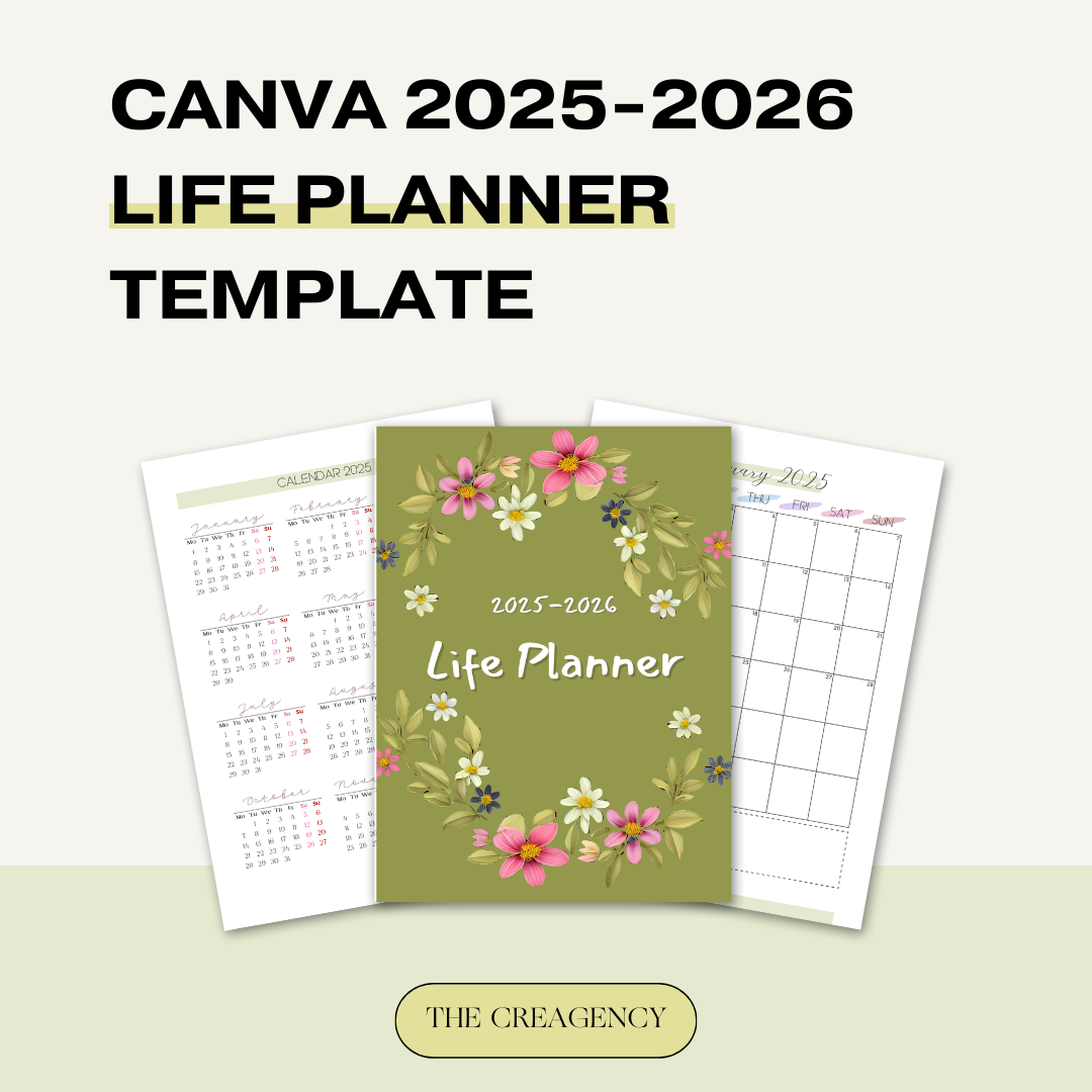 2025-2026 Life Planner | Productivity Planner
