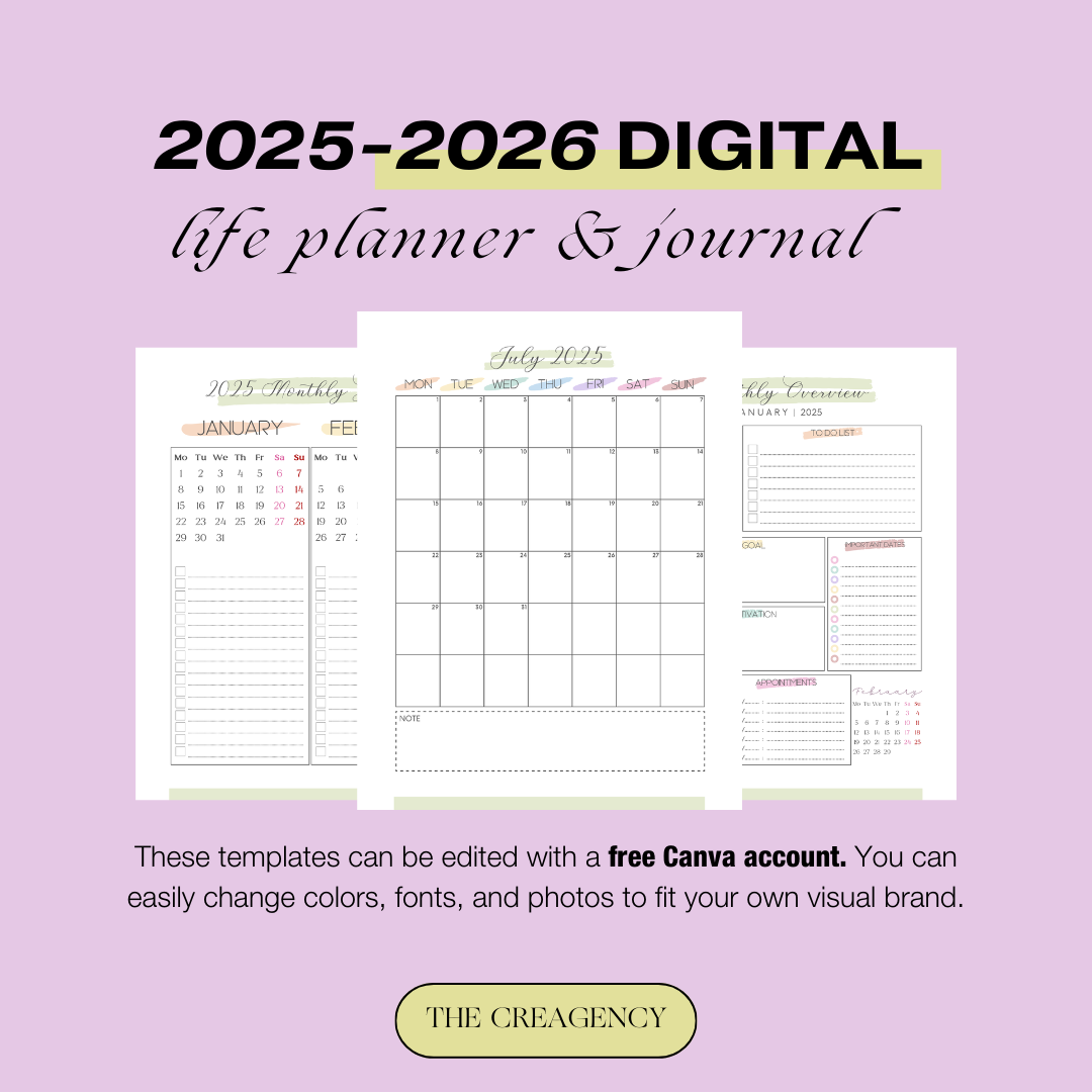 2025-2026 Life Planner | Productivity Planner