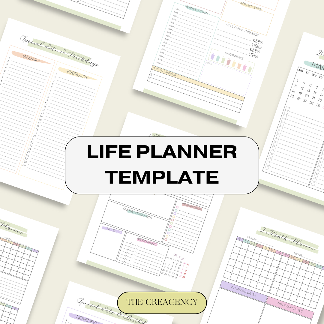 2025-2026 Life Planner | Productivity Planner