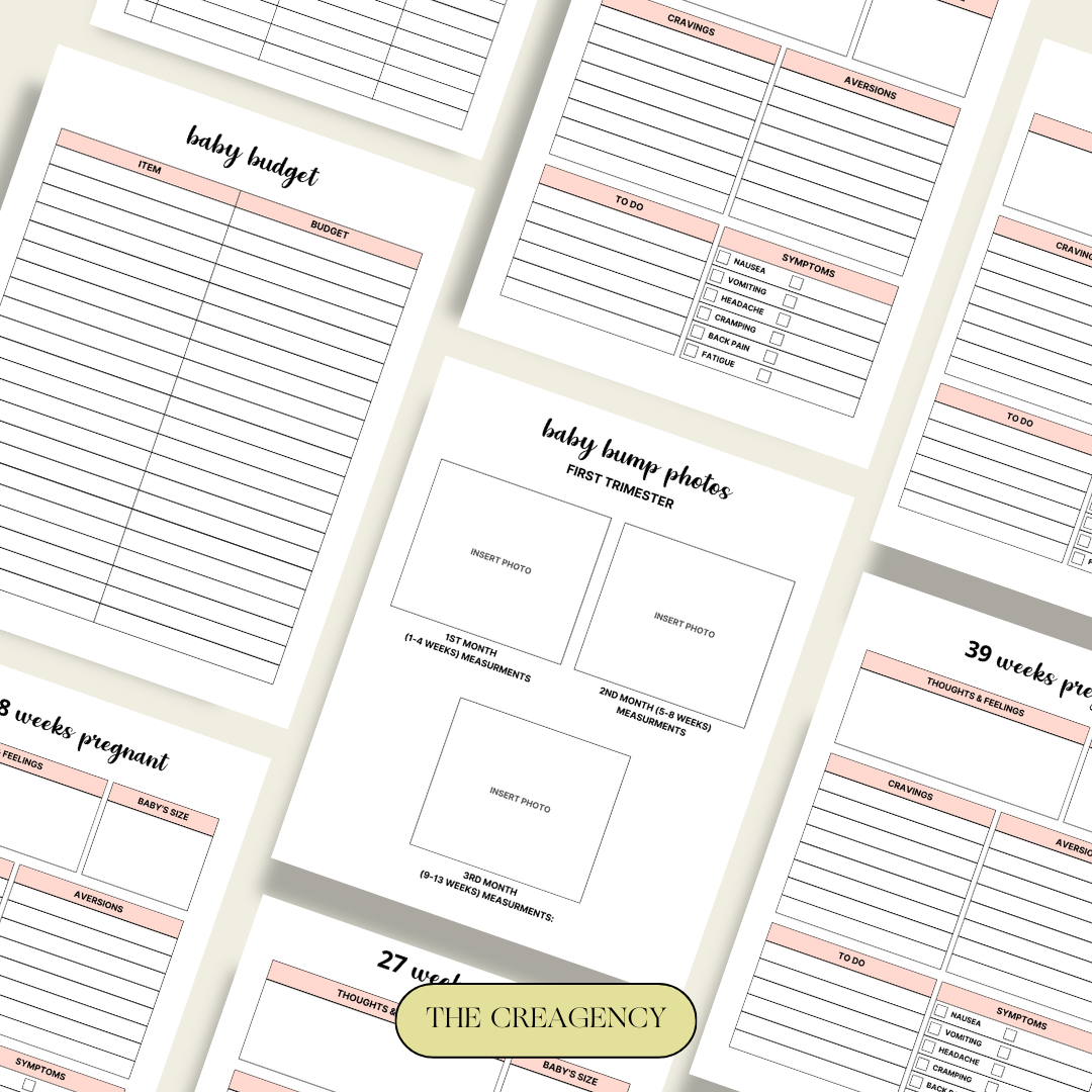 Pregnancy Planner Canva Template (PLR + MRR License)