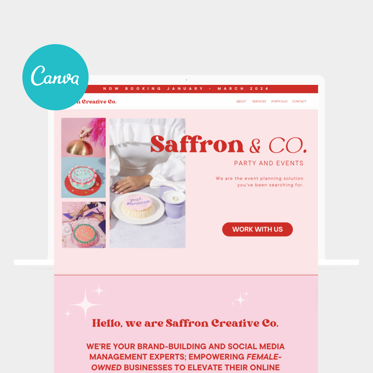 Canva Website Template Bundle (5 websites)
