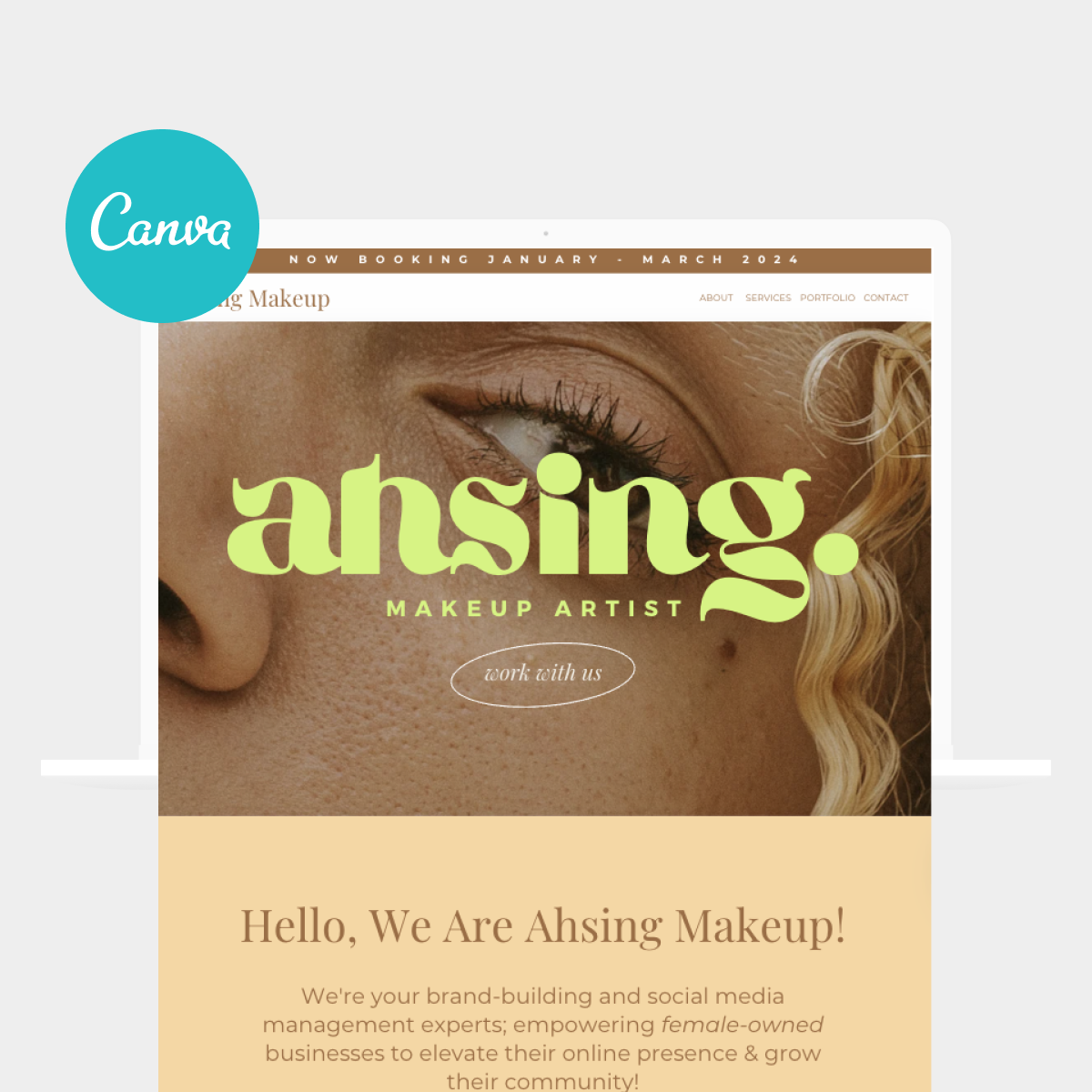 Canva Website Template Bundle (5 websites)