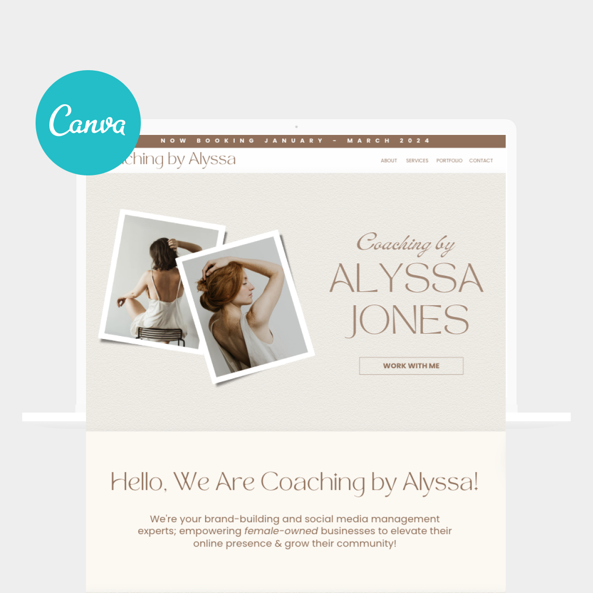 Canva Website Template Bundle (5 websites)