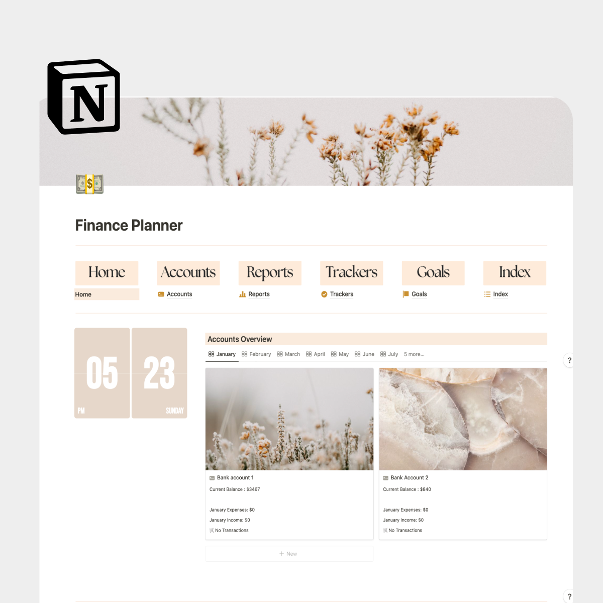 Notion Finance Planner