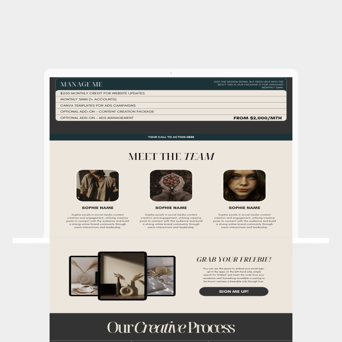 Bold Canva Website