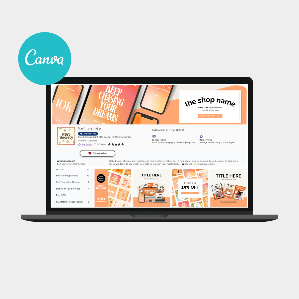 Etsy Digital Shop Bundle