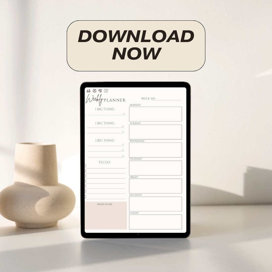 ADHD PLR Digital Planner & Journal - The Creagency LLC