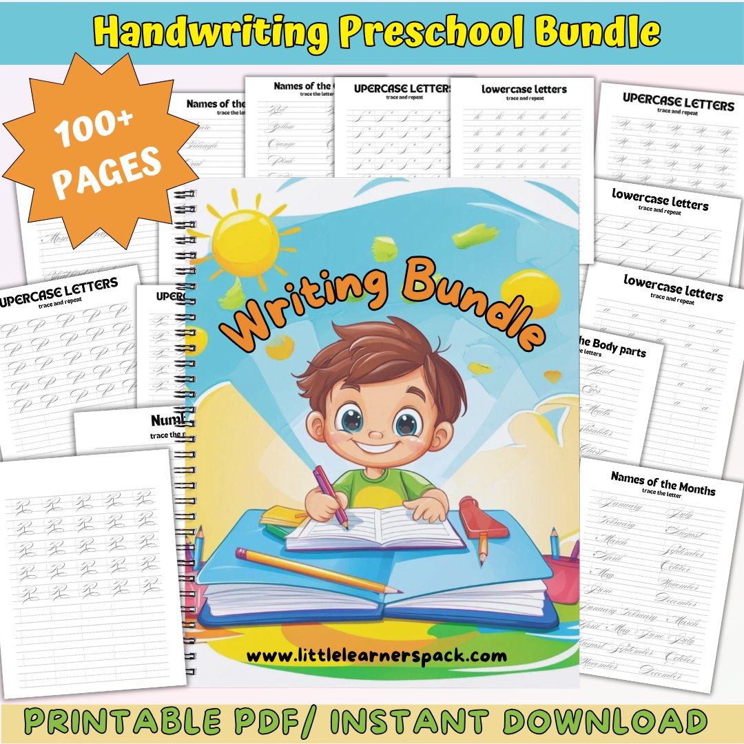 100 - Page Neat Handwriting Workbook | Comprehensive Practice Guide for Letters, Words, and Sentences - The Creagency LLC