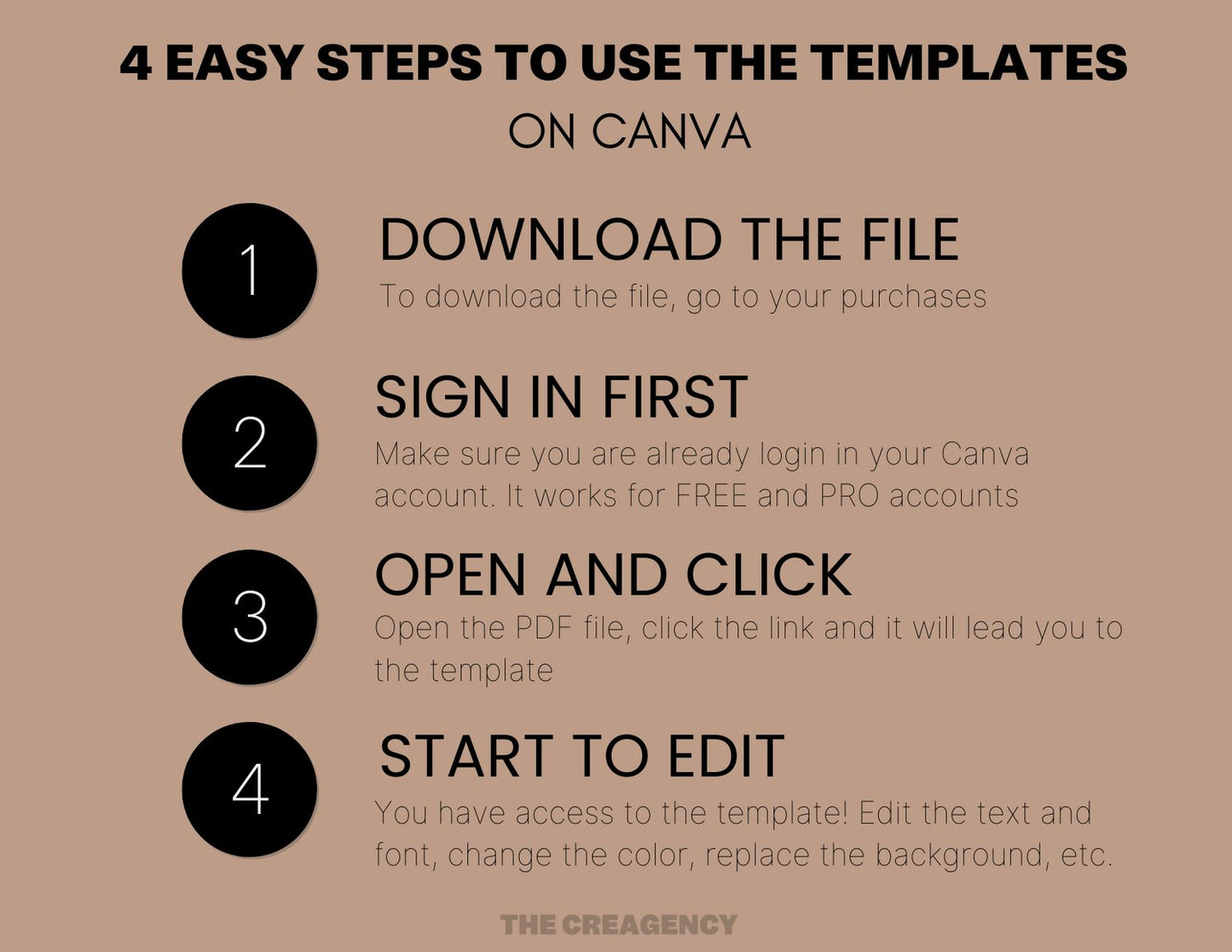 30 Canva Templates for Business Coach | Social Media Templates | Aesthetic Branding & Marketing Kit - The Creagency LLC